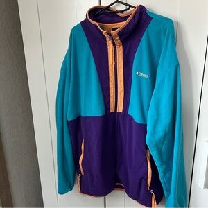 Columbia Retro Colorblock Fleece Jacket, Sz Men’s XL